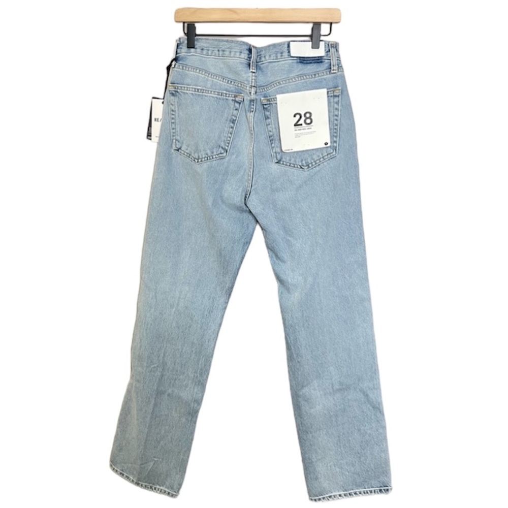 NWT RE/DONE Originals 90s High Rise Loose in Light Worn JEANS-size 28 - Picture 8 of 14